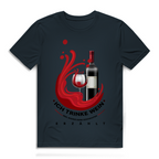 Herren Premium Bio T-Shirt Ich trinke Wein, weil Wasser keine Geschichten erzählt