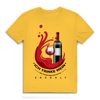 Herren Premium Bio T-Shirt Ich trinke Wein, weil Wasser keine Geschichten erzählt