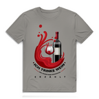 Herren Premium Bio T-Shirt Ich trinke Wein, weil Wasser keine Geschichten erzählt