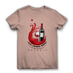 Damen Premium Bio T-Shirt Ich trinke Wein, weil Wasser keine Geschichten erzählt
