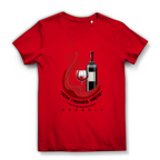 Damen Premium Bio T-Shirt Ich trinke Wein, weil Wasser keine Geschichten erzählt