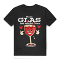 Herren Premium Bio T-Shirt Mein Glas ist nicht leer. Es ist enttäuscht