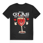 Herren Premium Bio T-Shirt Mein Glas ist nicht leer. Es ist enttäuscht