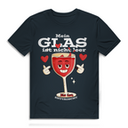 Herren Premium Bio T-Shirt Mein Glas ist nicht leer. Es ist enttäuscht