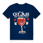 Herren Premium Bio T-Shirt Mein Glas ist nicht leer. Es ist enttäuscht