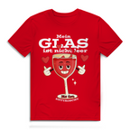 Herren Premium Bio T-Shirt Mein Glas ist nicht leer. Es ist enttäuscht