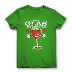 Damen Premium Bio T-Shirt Mein Glas ist nicht leer. Es ist enttäuscht