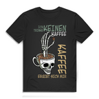 Herren Premium Bio T-Shirt „Ich trinke keinen Kaffee. Kaffee ergibt sich mir