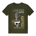Herren Premium Bio T-Shirt „Ich trinke keinen Kaffee. Kaffee ergibt sich mir