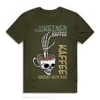 Herren Premium Bio T-Shirt „Ich trinke keinen Kaffee. Kaffee ergibt sich mir