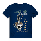 Herren Premium Bio T-Shirt „Ich trinke keinen Kaffee. Kaffee ergibt sich mir