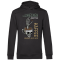 Herren Premium Bio Hoodie „Ich trinke keinen Kaffee. Kaffee ergibt sich mir