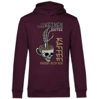 Herren Premium Bio Hoodie „Ich trinke keinen Kaffee. Kaffee ergibt sich mir
