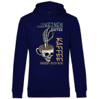 Herren Premium Bio Hoodie „Ich trinke keinen Kaffee. Kaffee ergibt sich mir