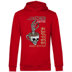 Herren Premium Bio Hoodie „Ich trinke keinen Kaffee. Kaffee ergibt sich mir