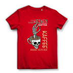 Damen Premium Bio T-Shirt „Ich trinke keinen Kaffee. Kaffee ergibt sich mir