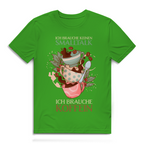 Herren Premium Bio T-Shirt Ich brauche keinen Smalltalk. Ich brauche Koffein