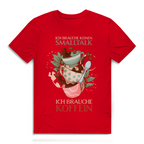 Herren Premium Bio T-Shirt Ich brauche keinen Smalltalk. Ich brauche Koffein