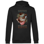 Herren Premium Bio Hoodie Ich brauche keinen Smalltalk. Ich brauche Koffein