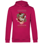 Herren Premium Bio Hoodie Ich brauche keinen Smalltalk. Ich brauche Koffein
