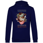 Herren Premium Bio Hoodie Ich brauche keinen Smalltalk. Ich brauche Koffein