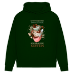 Damen Premium Bio Hoodie Ich brauche keinen Smalltalk. Ich brauche Koffein