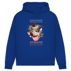 Damen Premium Bio Hoodie Ich brauche keinen Smalltalk. Ich brauche Koffein