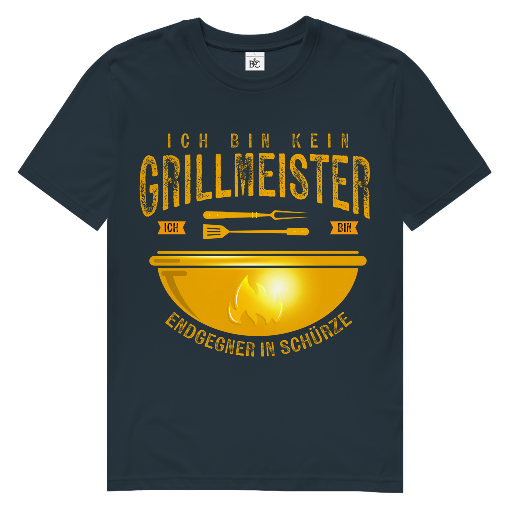 Herren Premium Bio T-Shirt Ich bin kein Grillmeister. Ich bin Endgegner in Schürze