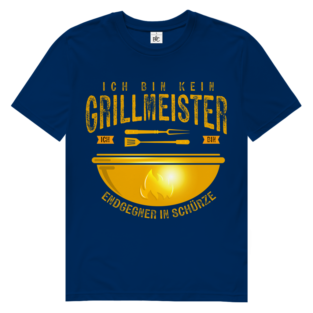 Herren Premium Bio T-Shirt Ich bin kein Grillmeister. Ich bin Endgegner in Schürze