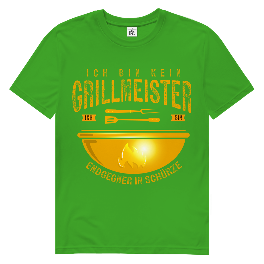 Herren Premium Bio T-Shirt Ich bin kein Grillmeister. Ich bin Endgegner in Schürze