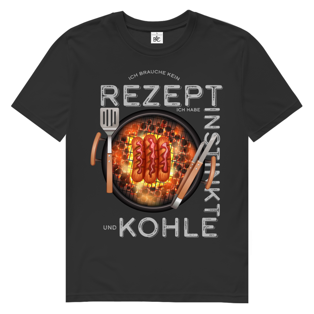 Herren Premium Bio T-Shirt Ich brauche kein Rezept. Ich habe Instinkt und Kohle