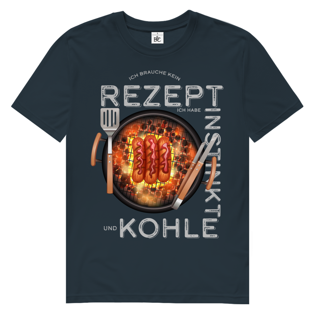 Herren Premium Bio T-Shirt Ich brauche kein Rezept. Ich habe Instinkt und Kohle