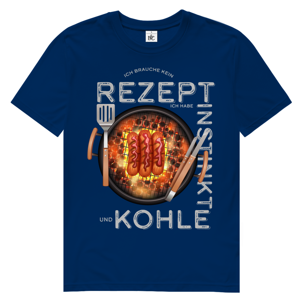 Herren Premium Bio T-Shirt Ich brauche kein Rezept. Ich habe Instinkt und Kohle