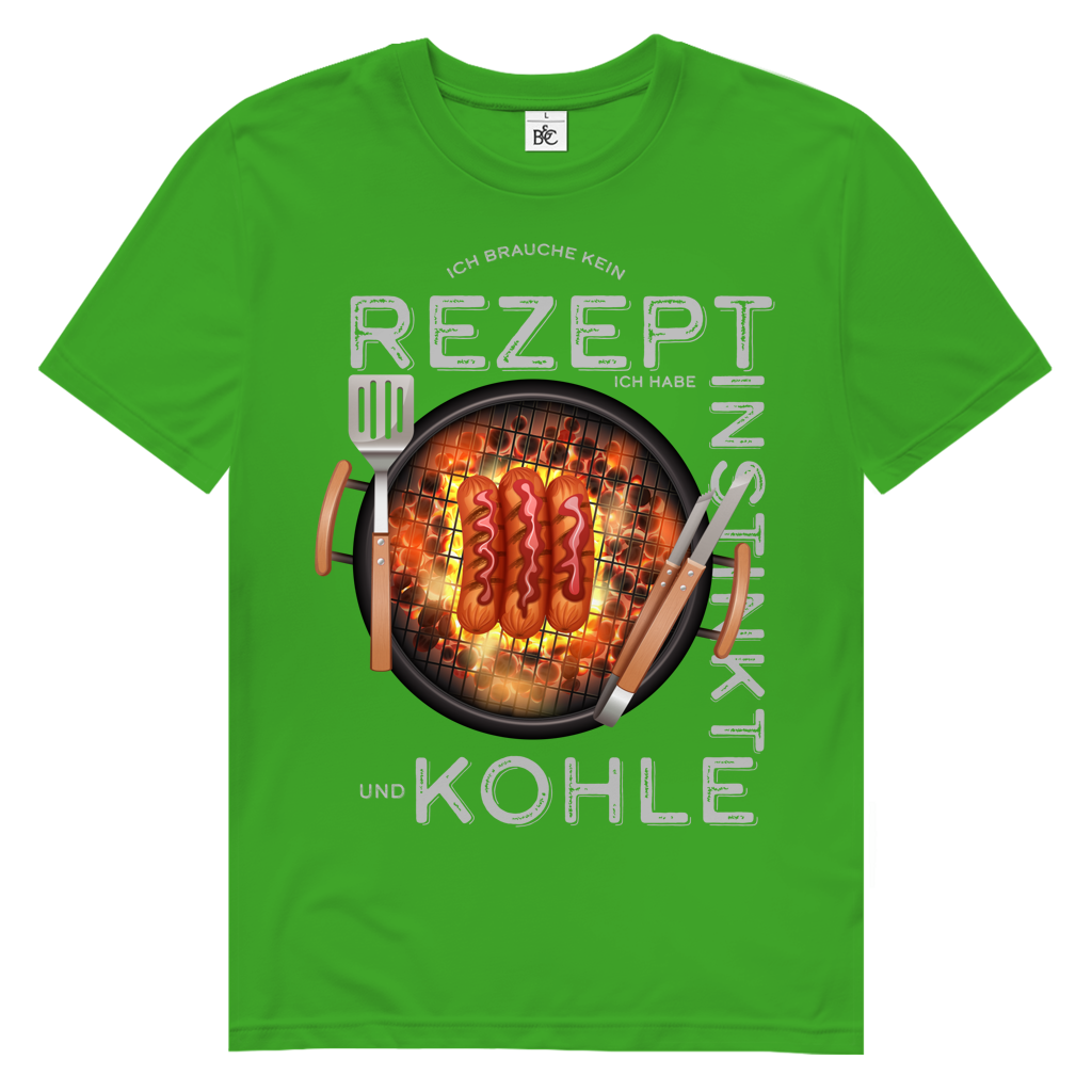 Herren Premium Bio T-Shirt Ich brauche kein Rezept. Ich habe Instinkt und Kohle