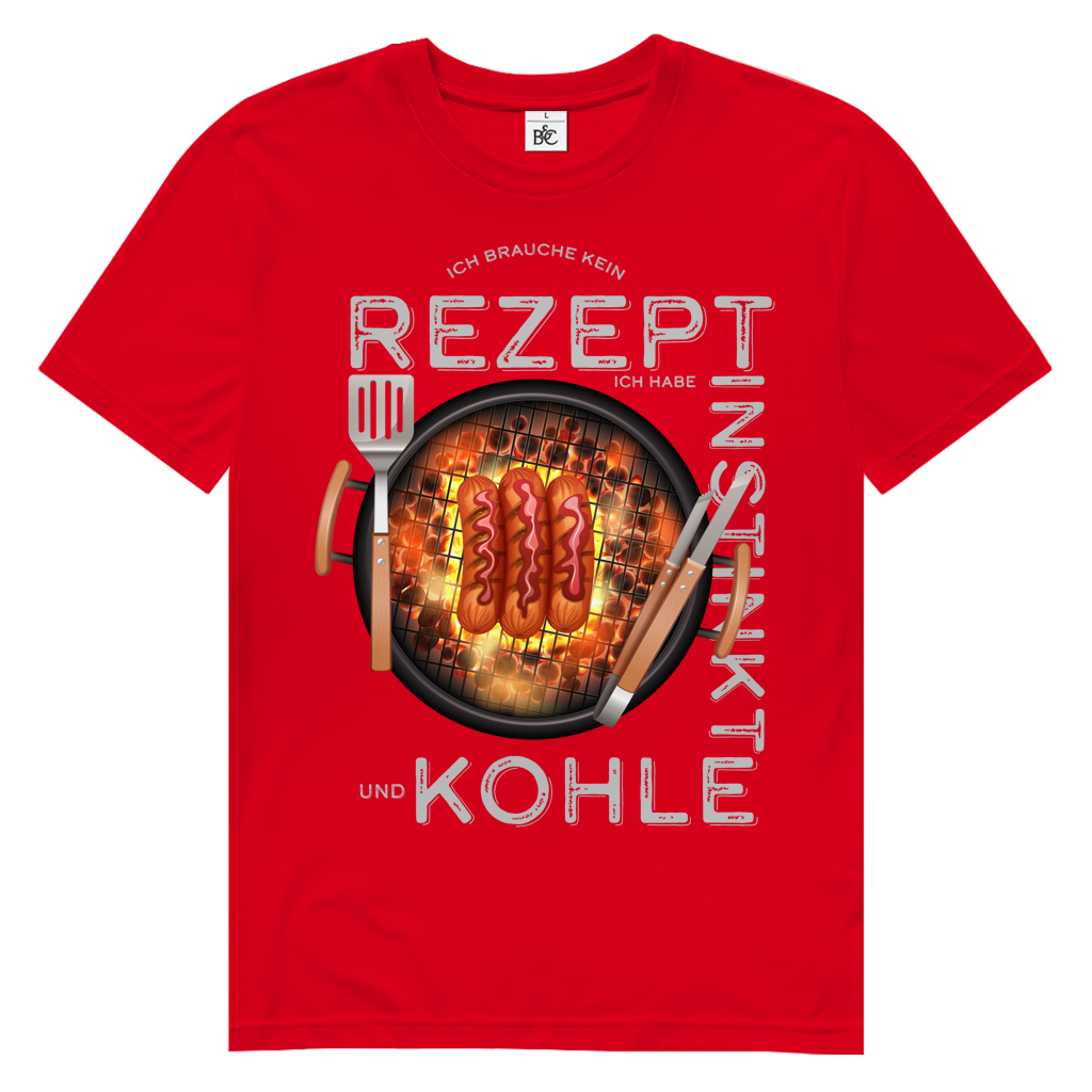 Herren Premium Bio T-Shirt Ich brauche kein Rezept. Ich habe Instinkt und Kohle