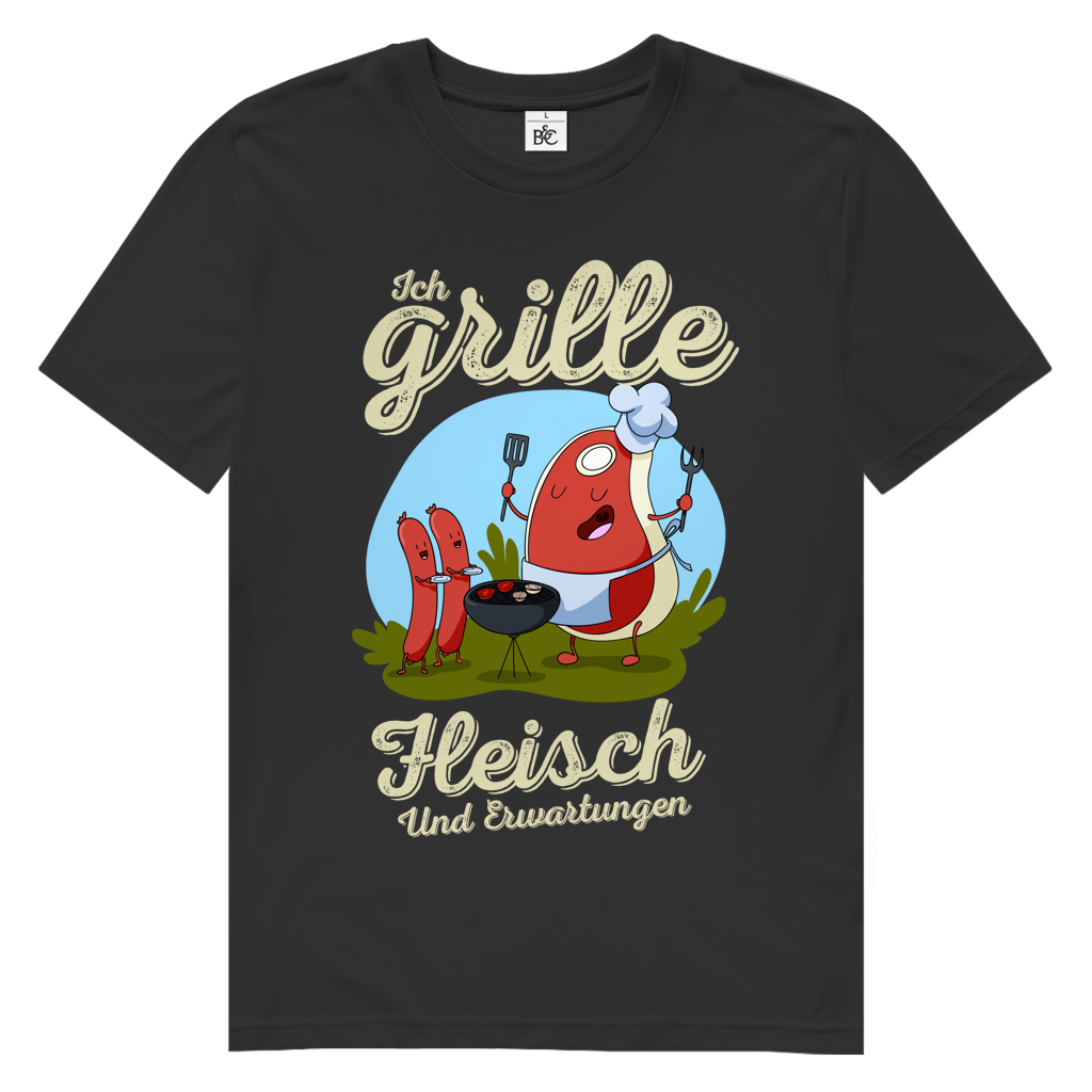 Herren Premium Bio T-Shirt Ich grille Fleisch. Und Erwartungen