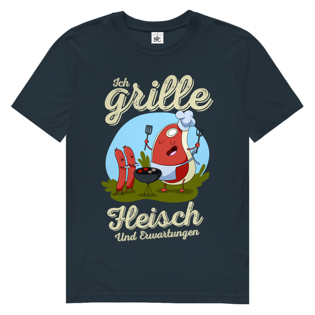 Herren Premium Bio T-Shirt Ich grille Fleisch. Und Erwartungen