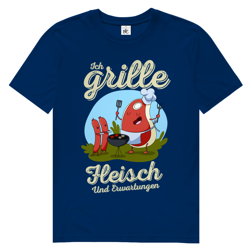 Herren Premium Bio T-Shirt Ich grille Fleisch. Und Erwartungen