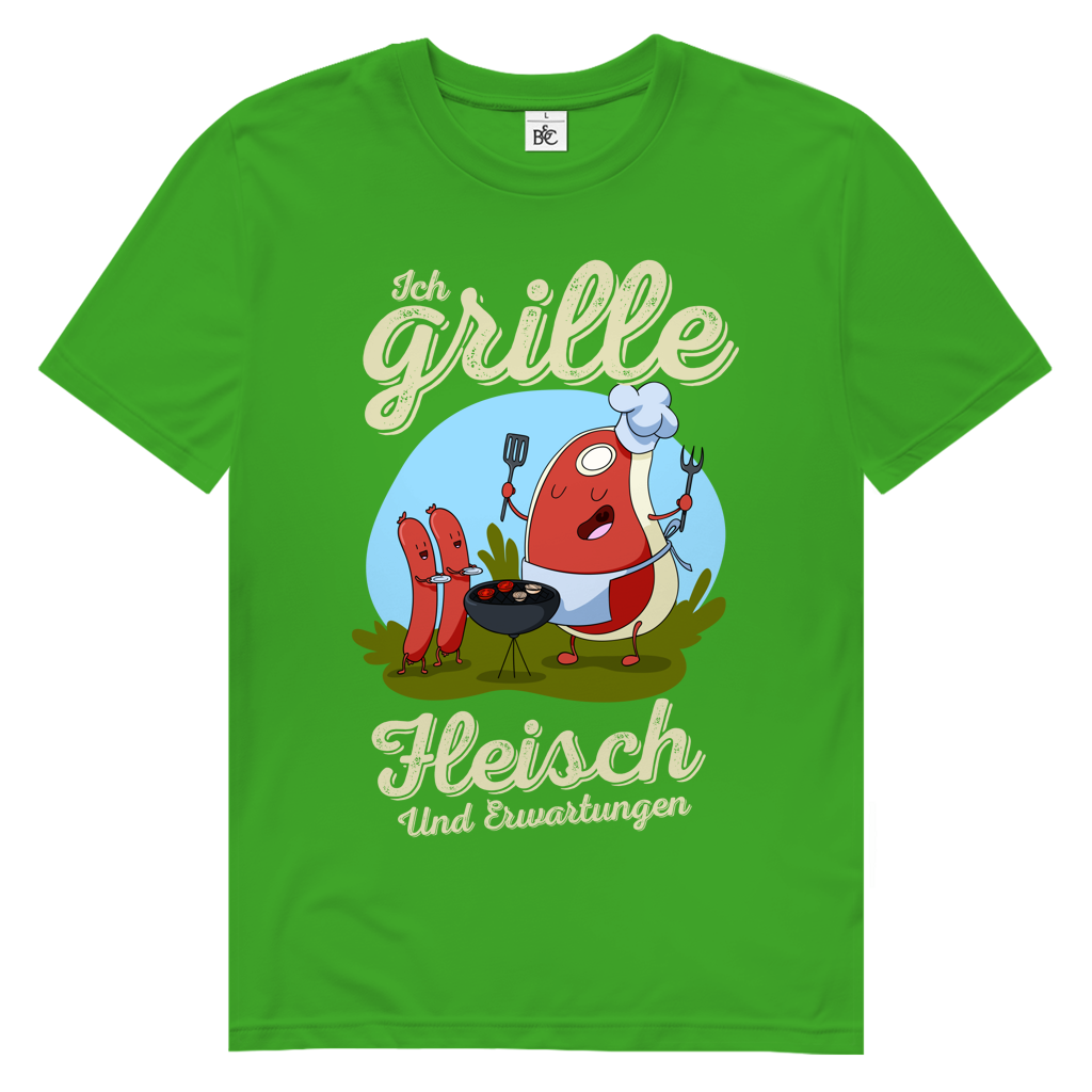 Herren Premium Bio T-Shirt Ich grille Fleisch. Und Erwartungen