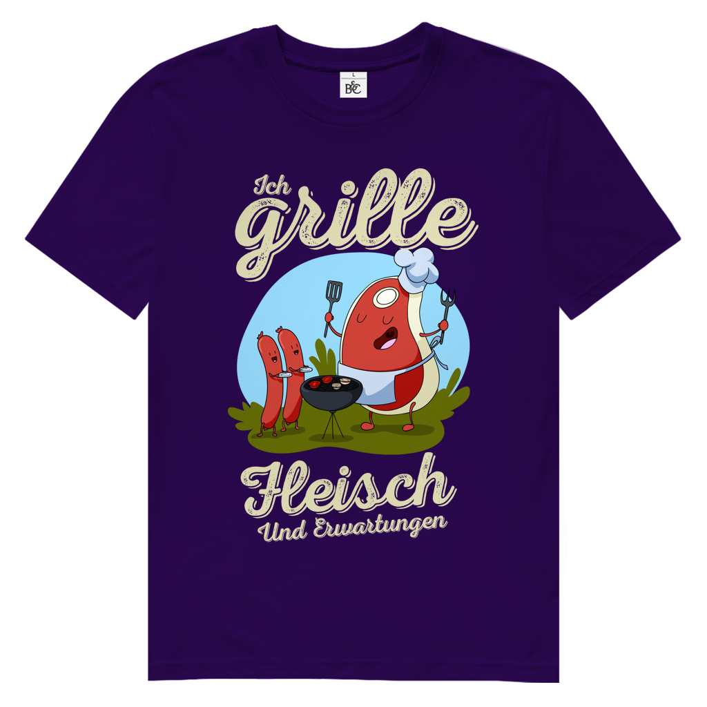 Herren Premium Bio T-Shirt Ich grille Fleisch. Und Erwartungen