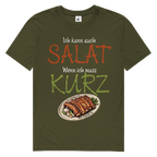 Herren Premium Bio T-Shirt Ich kann auch Salat. Wenn ich muss. Kurz