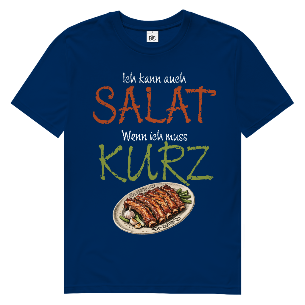 Herren Premium Bio T-Shirt Ich kann auch Salat. Wenn ich muss. Kurz