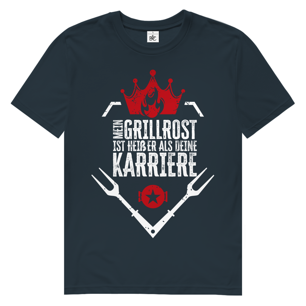 Herren Premium Bio T-Shirt Mein Grillrost ist heißer als deine Karriere