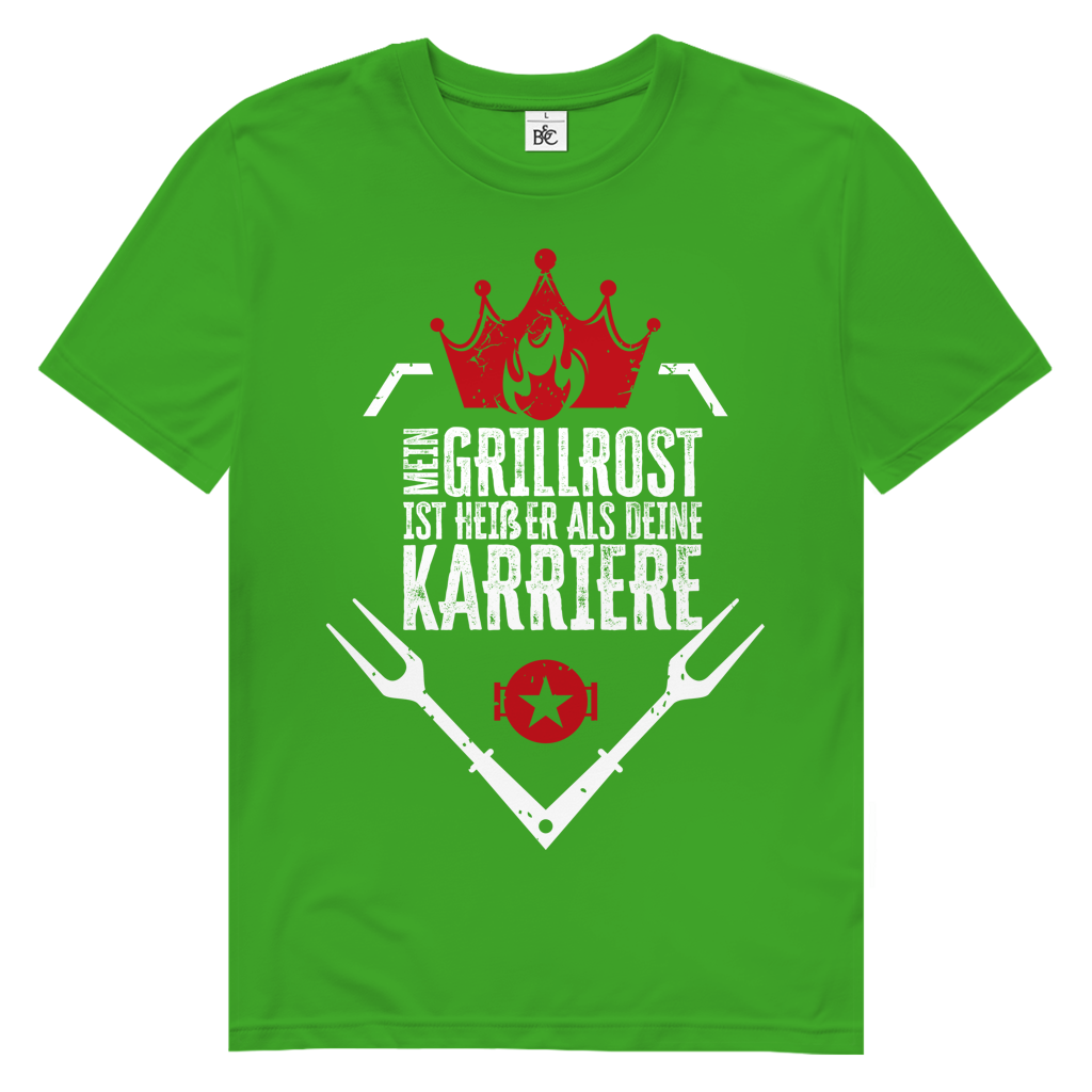 Herren Premium Bio T-Shirt Mein Grillrost ist heißer als deine Karriere