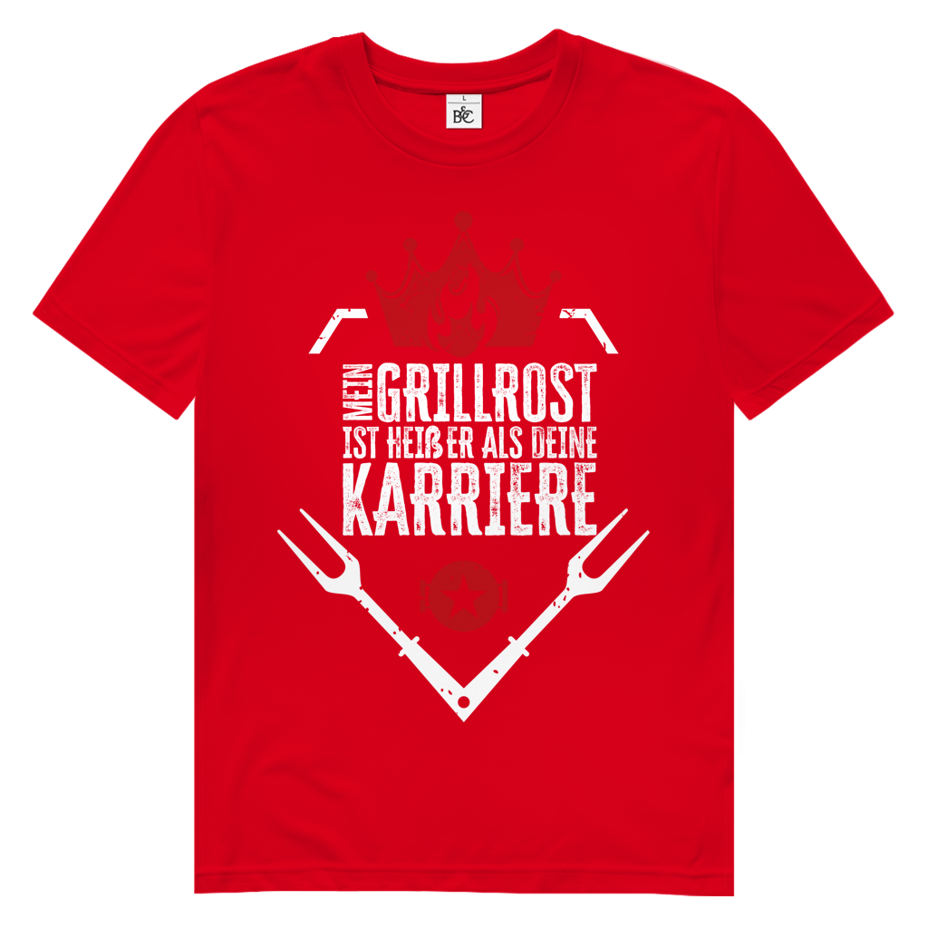 Herren Premium Bio T-Shirt Mein Grillrost ist heißer als deine Karriere