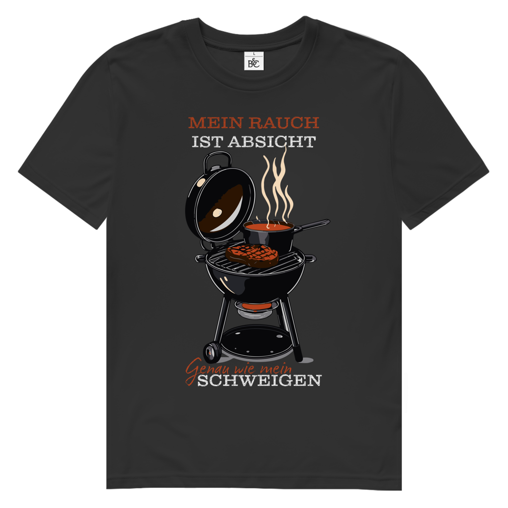 Herren Premium Bio T-Shirt Mein Rauch ist Absicht. Genau wie mein Schweigen