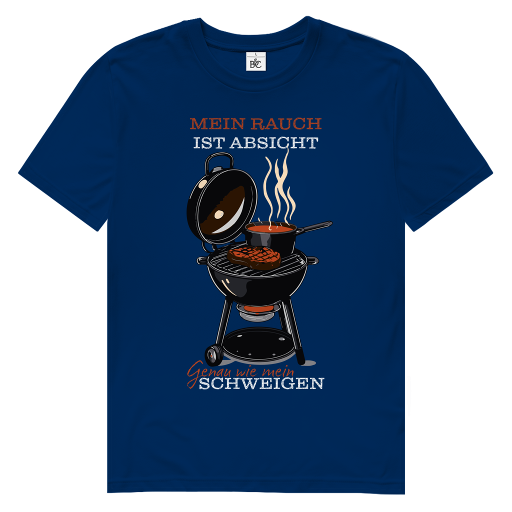 Herren Premium Bio T-Shirt Mein Rauch ist Absicht. Genau wie mein Schweigen