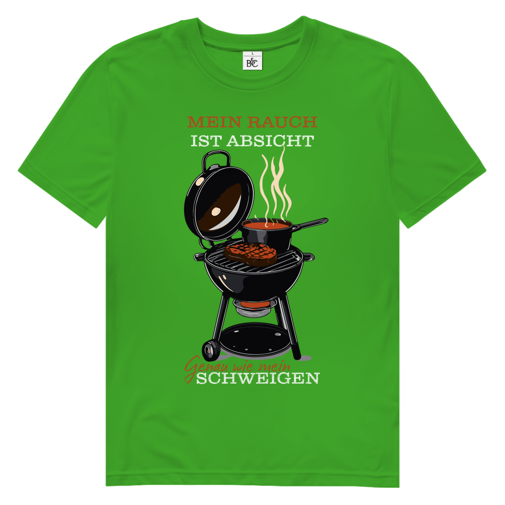 Herren Premium Bio T-Shirt Mein Rauch ist Absicht. Genau wie mein Schweigen