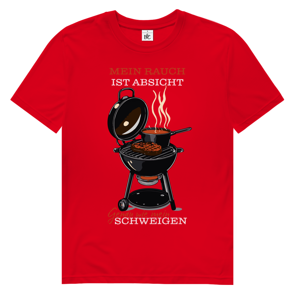 Herren Premium Bio T-Shirt Mein Rauch ist Absicht. Genau wie mein Schweigen