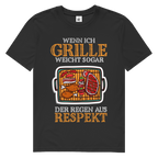 Herren Premium Bio T-Shirt Wenn ich grille, weicht sogar der Regen aus Respekt